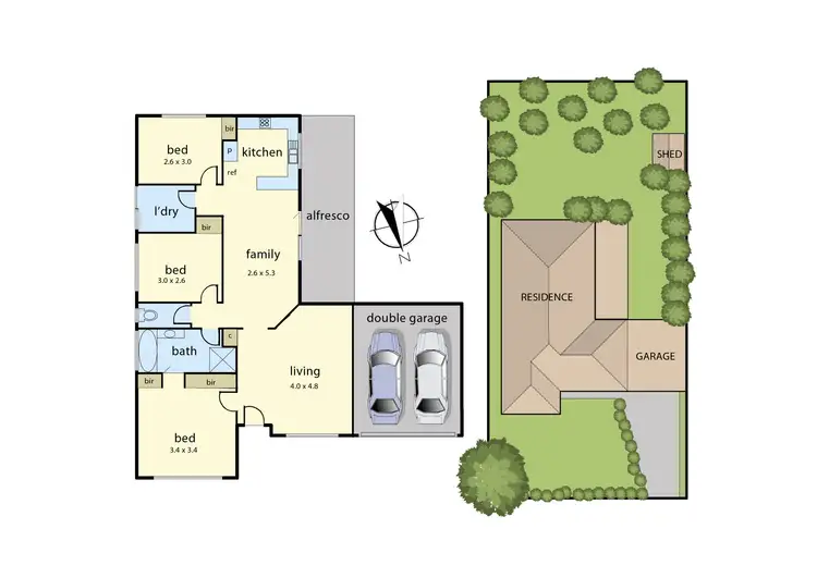 Floorplan of Homely house listing, 21 Simon Drive, Pakenham VIC 3810