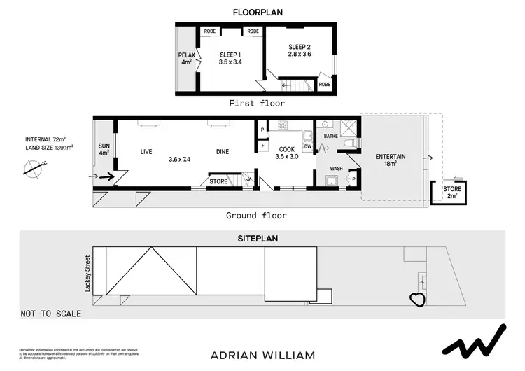 Floorplan of Homely house listing, 11 Lackey Street, St Peters NSW 2044