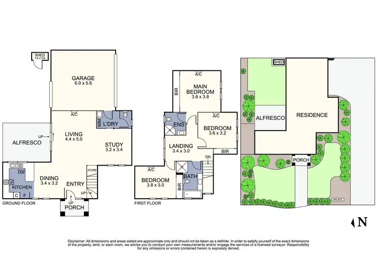 Floorplan of Homely townhouse listing, 1/40 Karingal Street, Croydon North VIC 3136