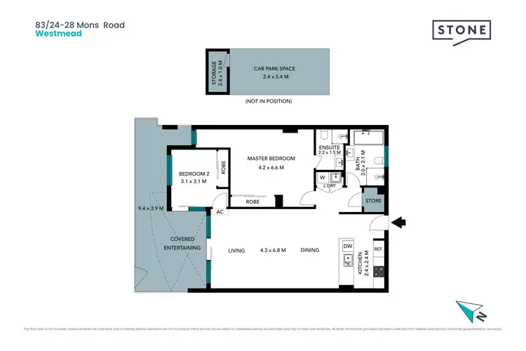 Floorplan of Homely apartment listing, 83/24-28 Mons Road, Westmead NSW 2145