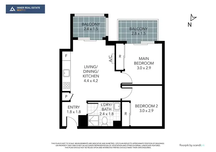 Floorplan of Homely apartment listing, 2408/5 Sutherland Street, Melbourne VIC 3000