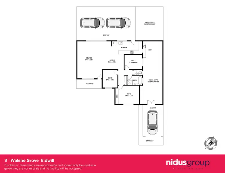 Floorplan of Homely house listing, 3 Walshe Grove, Bidwill NSW 2770