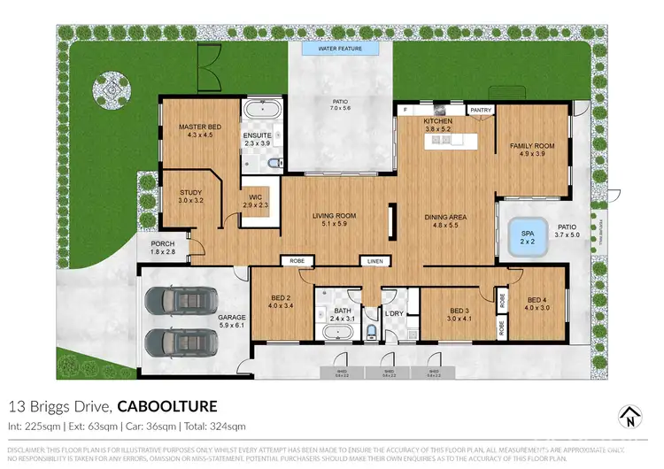 Floorplan of Homely house listing, 13 Briggs Drive, Caboolture QLD 4510