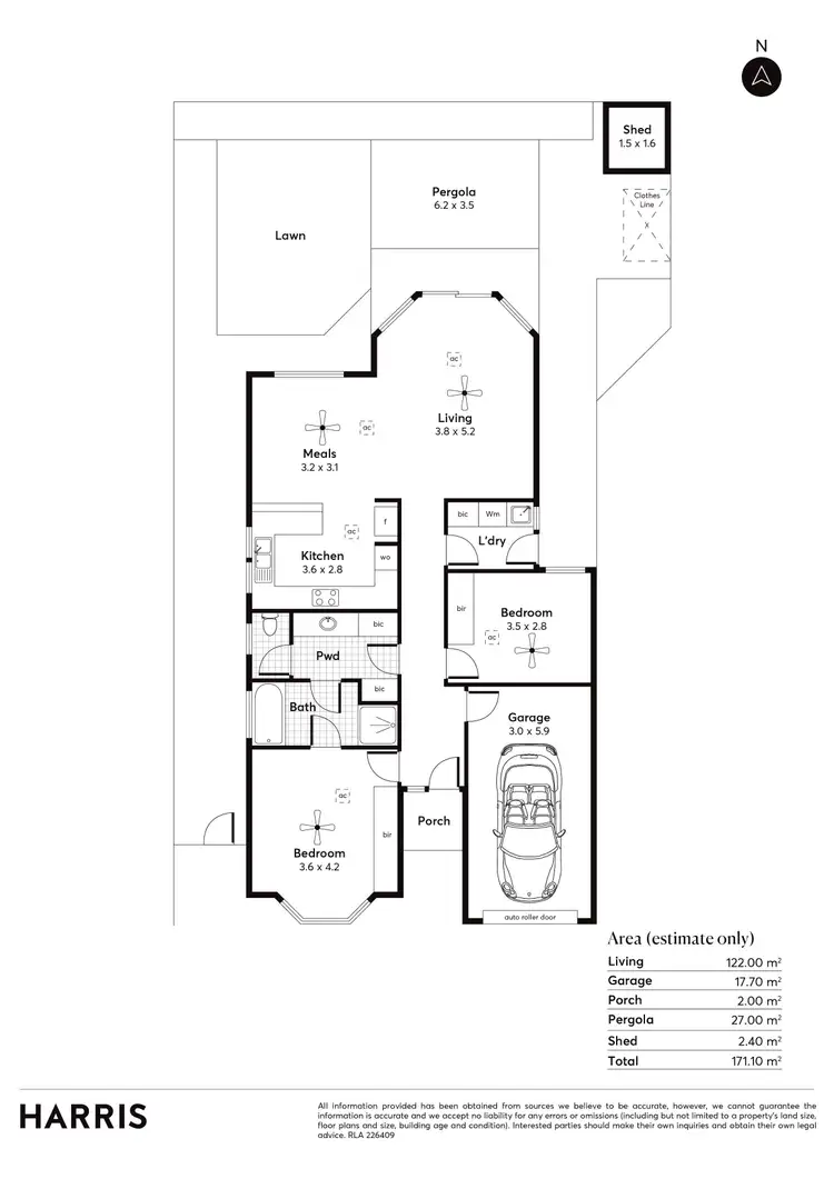 Floorplan of Homely house listing, 29A Lloyd Street, Hectorville SA 5073