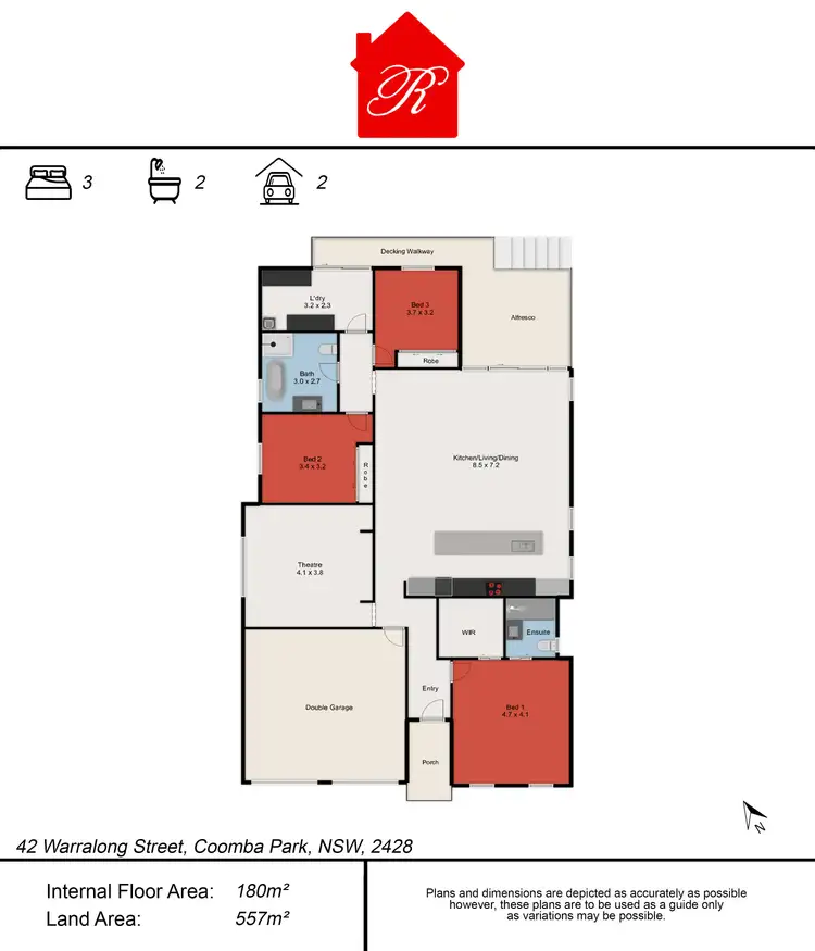 Floorplan of Homely house listing, 42 Warralong Street, Coomba Park NSW 2428