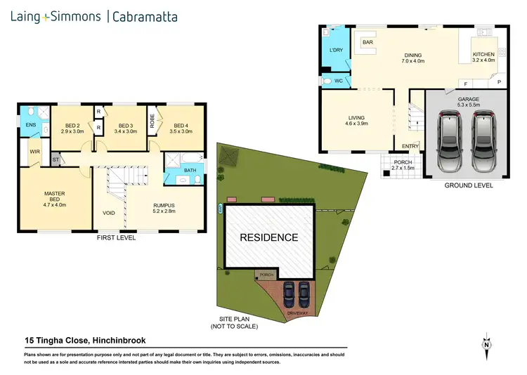 Floorplan of Homely house listing, 15 Tingha Close, Hinchinbrook NSW 2168