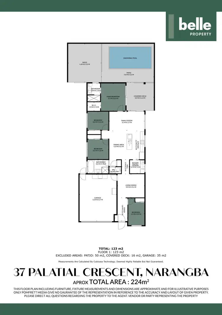 Floorplan of Homely house listing, 37 Palatial Crescent, Narangba QLD 4504