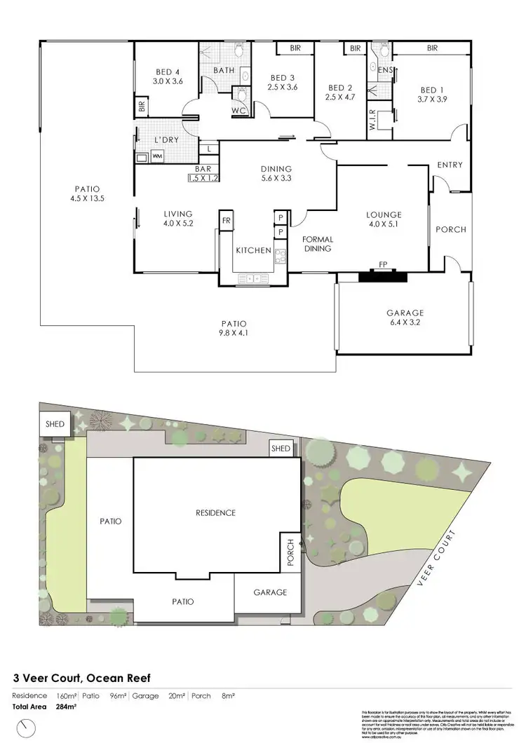 Floorplan of Homely house listing, 3 Veer Court, Ocean Reef WA 6027