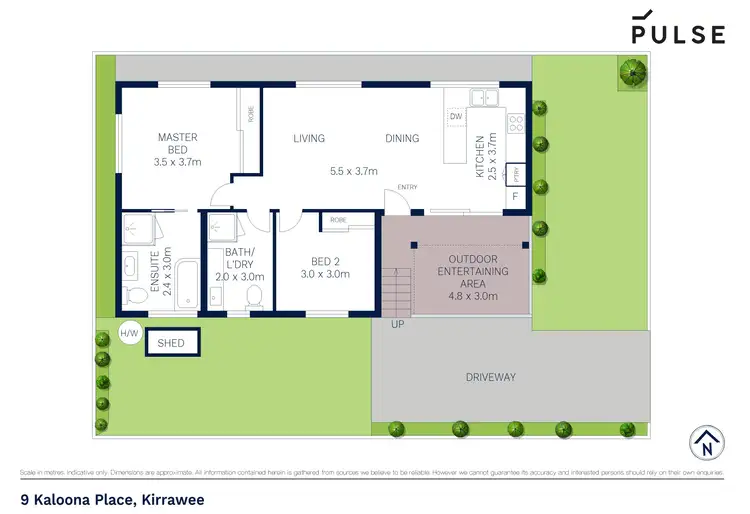 Floorplan of Homely house listing, 9 Kaloona Place, Kirrawee NSW 2232