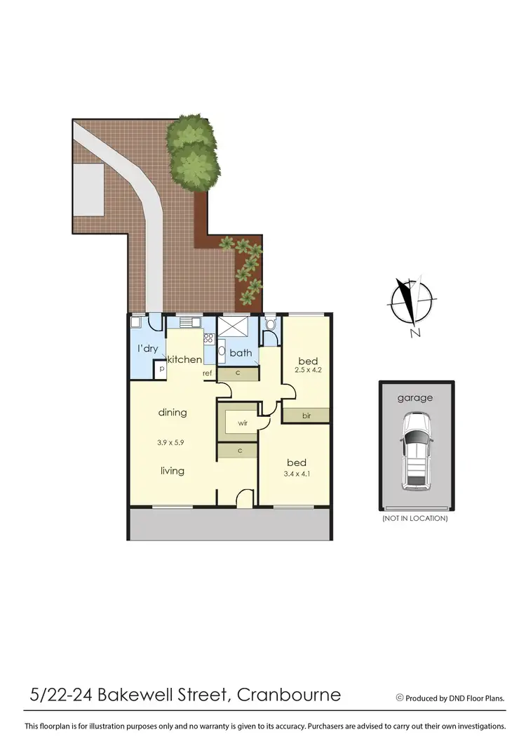 Floorplan of Homely unit listing, 5/22-24 Bakewell Street, Cranbourne VIC 3977
