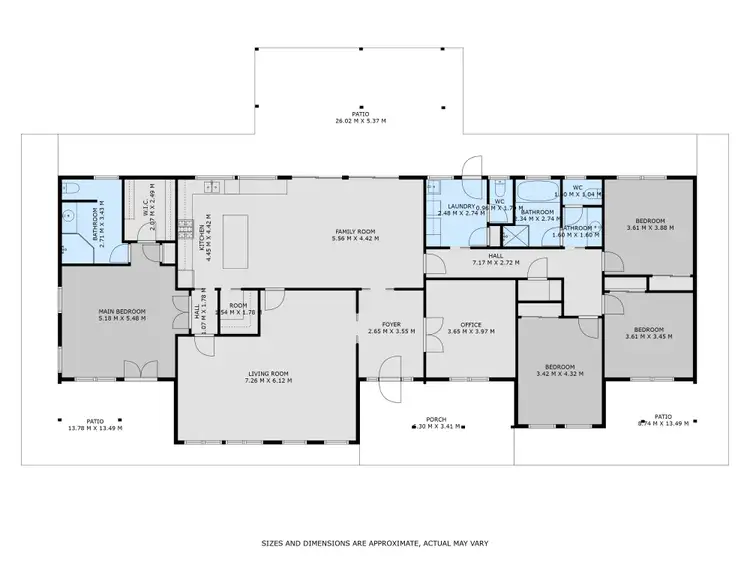 Floorplan of Homely rural property listing, 979 Four Mile Lane, Little Billabong NSW 2644