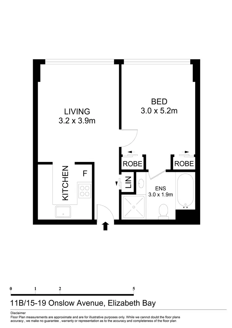 Floorplan of Homely apartment listing, 11b/15-19 Onslow Avenue, Elizabeth Bay NSW 2011