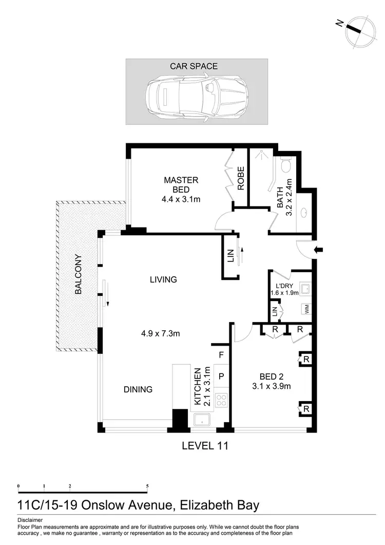 Floorplan of Homely apartment listing, 11c/15-19 Onslow Avenue, Elizabeth Bay NSW 2011