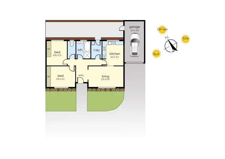 Floorplan of Homely unit listing, 2/52 Overport Road, Frankston South VIC 3199