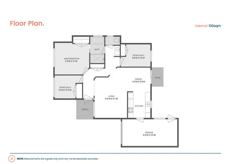 Floorplan of Homely unit listing, 3/21 Skilton Avenue, East Maitland NSW 2323