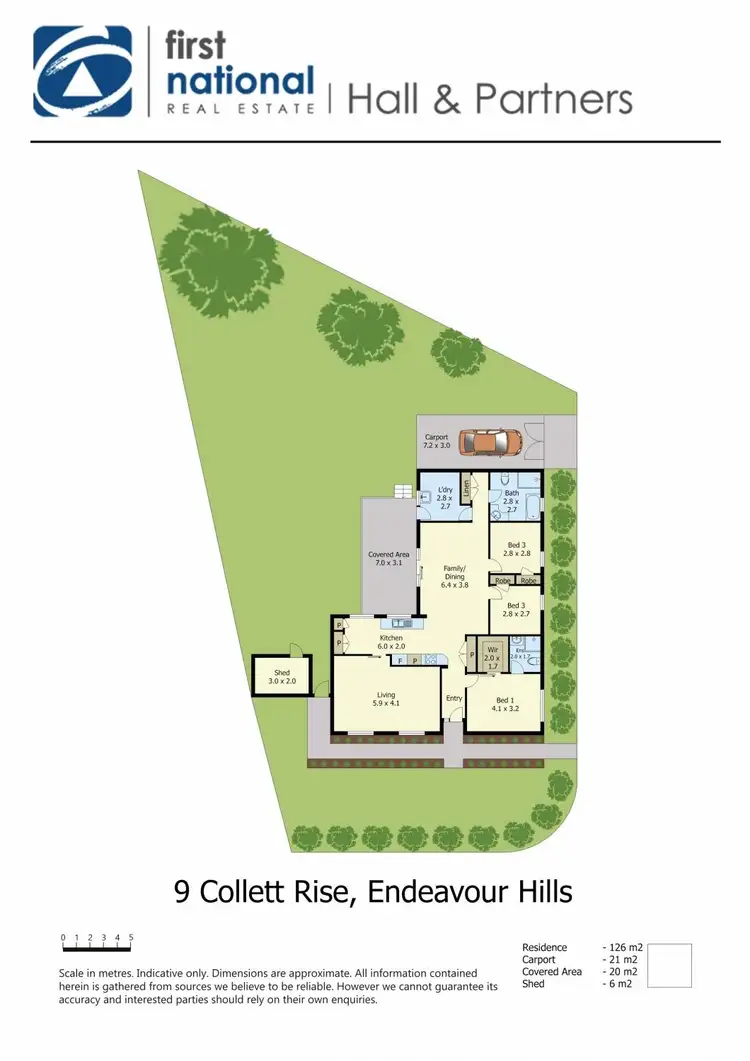 Floorplan of Homely house listing, 9 Collett Rise, Endeavour Hills VIC 3802