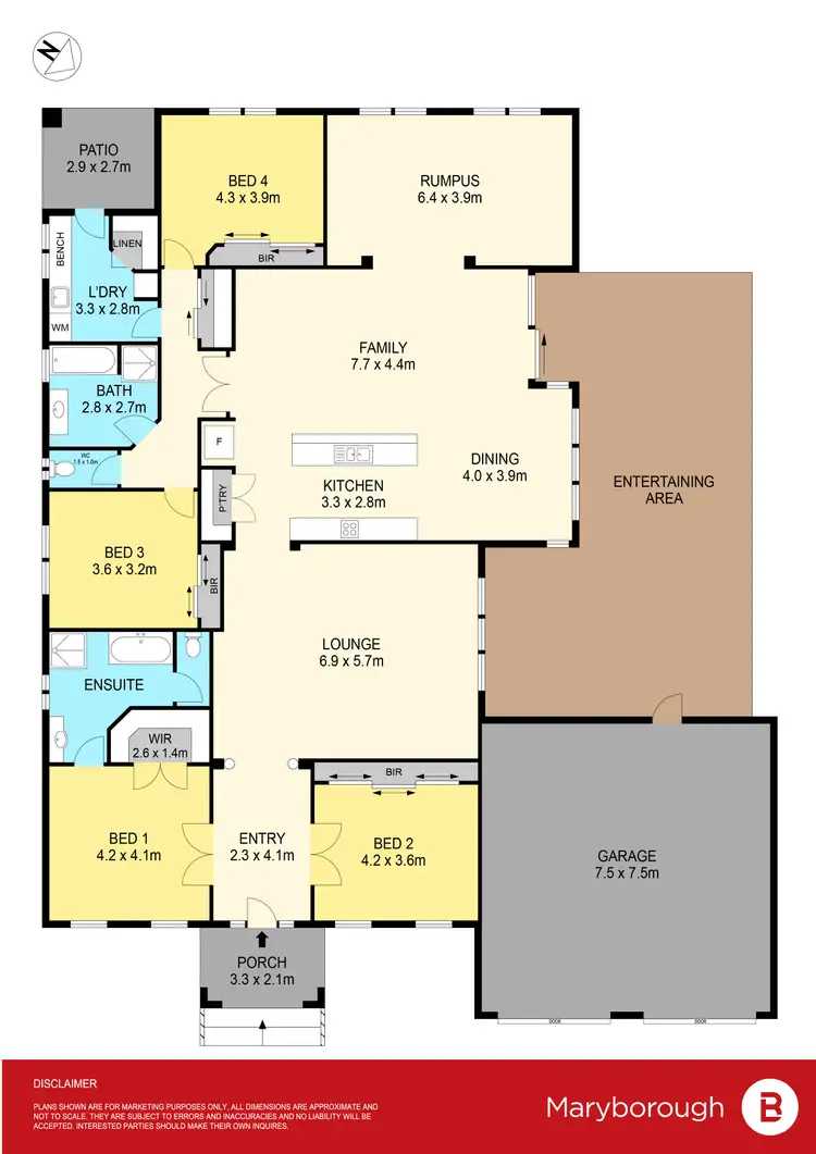 Floorplan of Homely house listing, 3 Box Street, Maryborough VIC 3465