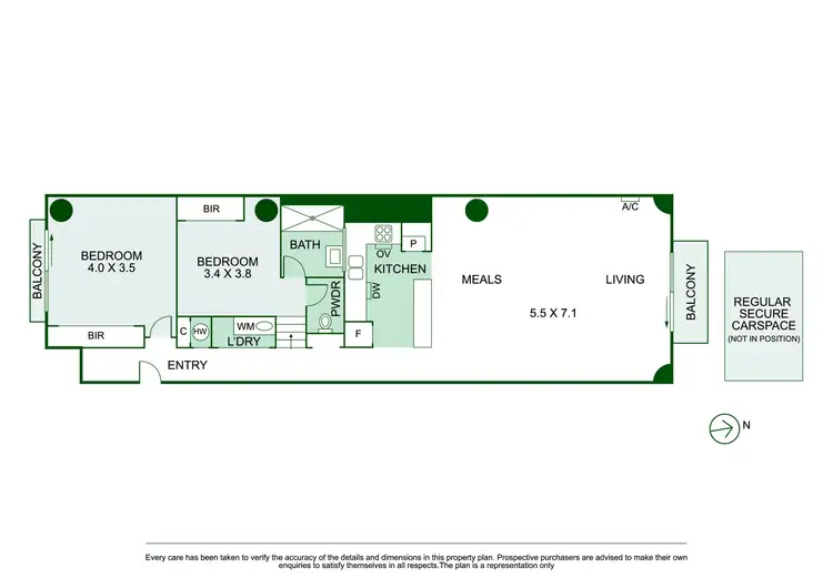Floorplan of Homely apartment listing, 201/12 Anchor Place, Prahran VIC 3181