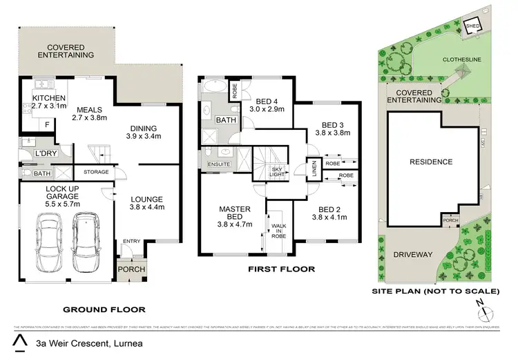 Floorplan of Homely house listing, 3A Weir Crescent, Lurnea NSW 2170
