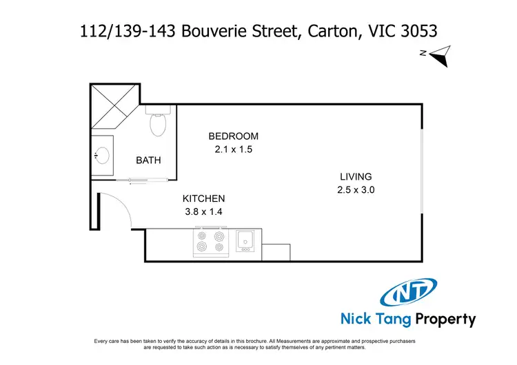 Floorplan of Homely apartment listing, 112/139-143 Bouverie Street, Carlton VIC 3053