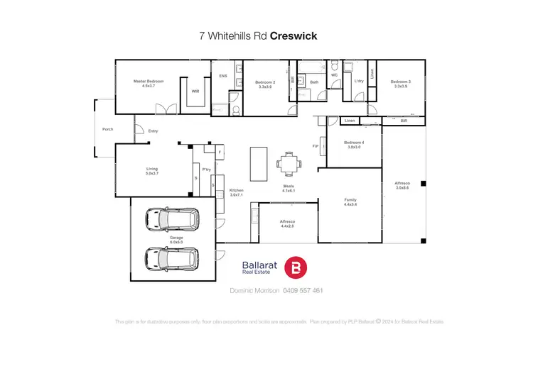 Floorplan of Homely house listing, 7 White Hills Road, Creswick VIC 3363