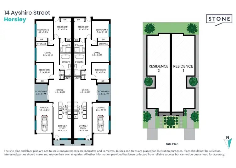 Floorplan of Homely semi-detached listing, 14A Ayshire Street, Horsley NSW 2530