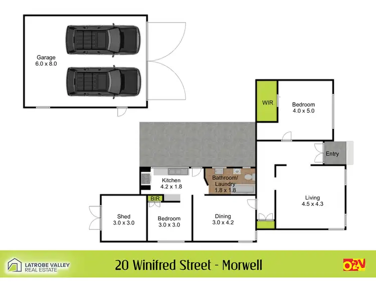 Floorplan of Homely house listing, 20 Winifred Street, Morwell VIC 3840