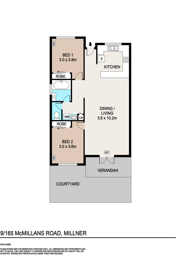 Floorplan of Homely unit listing, 9/165 Mcmillans Road, Millner NT 810