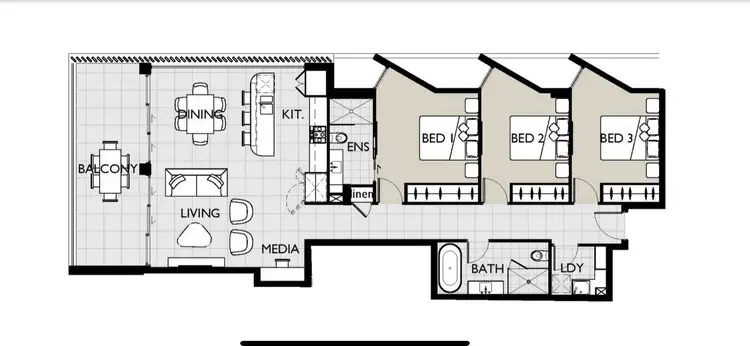 Floorplan of Homely unit listing, 104/9 Beach Street, Huskisson NSW 2540