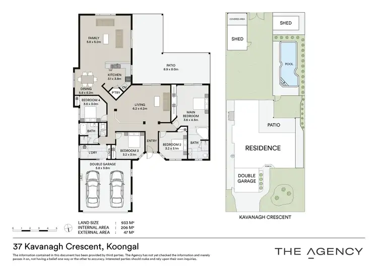 Floorplan of Homely house listing, 37 Kavanagh Crescent, Koongal QLD 4701