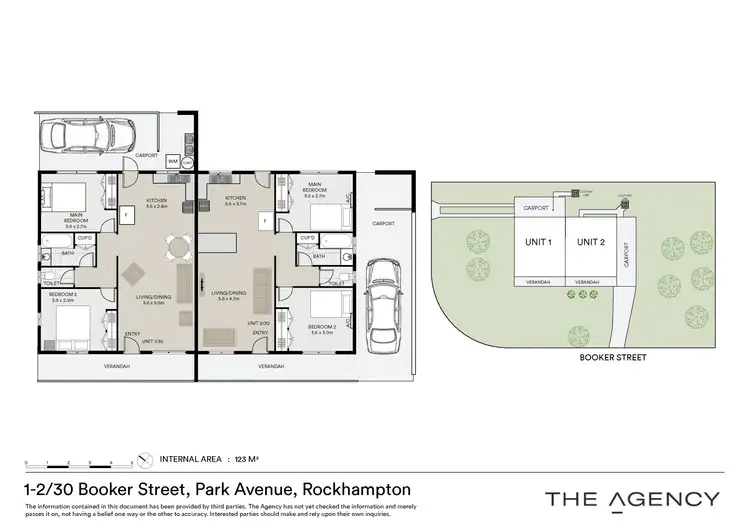 Floorplan of Homely semi-detached listing, 30 Booker Street, Park Avenue QLD 4701