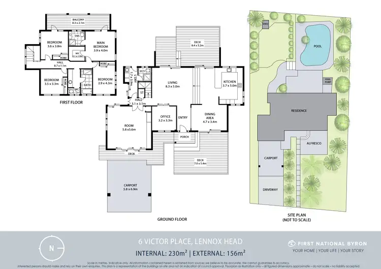 Floorplan of Homely house listing, 6 Victor Place, Lennox Head NSW 2478