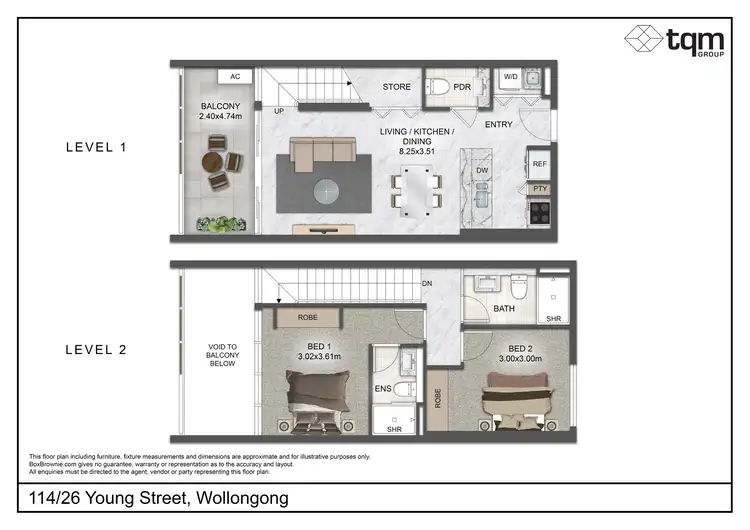 Floorplan of Homely apartment listing, 114/26 Young Street, Wollongong NSW 2500