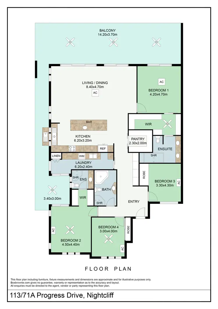 Floorplan of Homely apartment listing, 113/71A Progress Drive, Nightcliff NT 810