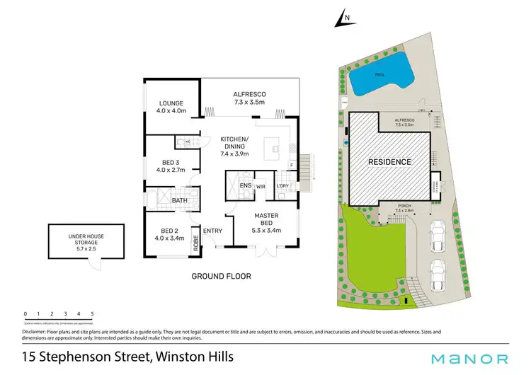 Floorplan of Homely house listing, 15 Stephenson Street, Winston Hills NSW 2153