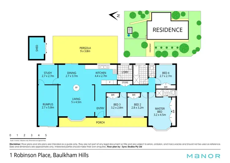 Floorplan of Homely house listing, 1 Robinson Place, Baulkham Hills NSW 2153