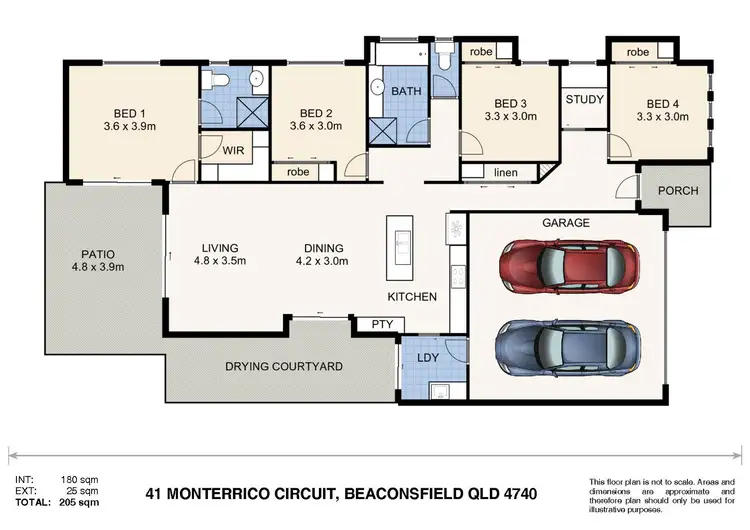 Floorplan of Homely house listing, 41 Monterrico Circuit, Beaconsfield QLD 4740