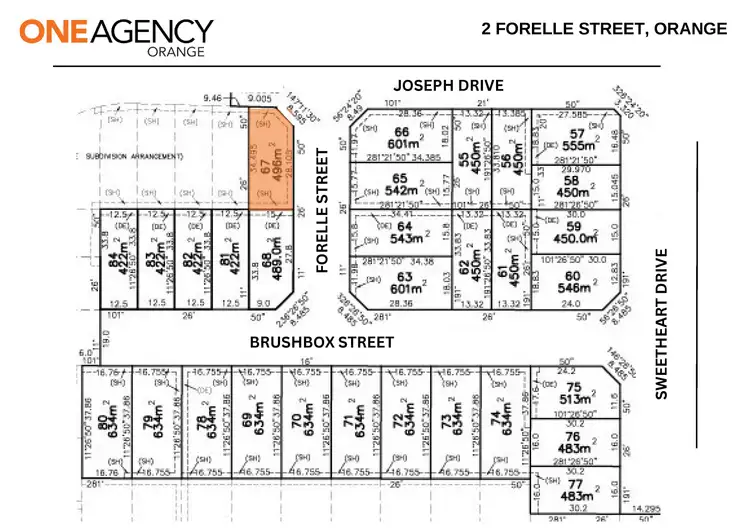 Floorplan of Homely land listing, 2 Forelle Street, Orange NSW 2800