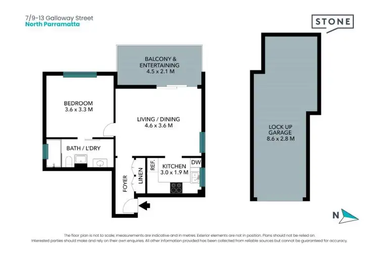 Floorplan of Homely apartment listing, 7/9 Galloway Street, North Parramatta NSW 2151