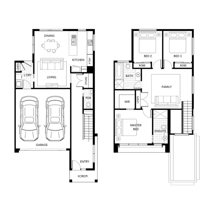 Floorplan of Homely townhouse listing, Lot 13 Sugarloaf Circuit, Wollert VIC 3750