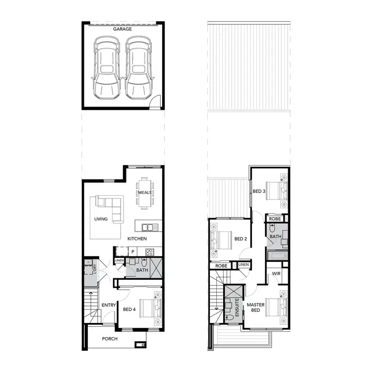 Floorplan of Homely townhouse listing, Lot 76 Growling Crescent, Wollert VIC 3750