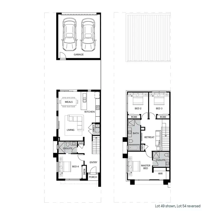 Floorplan of Homely townhouse listing, Lot 54 Wanderer Drive, Wollert VIC 3750