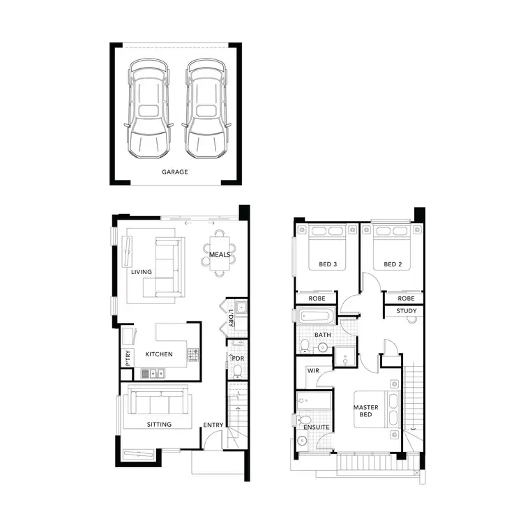 Floorplan of Homely townhouse listing, Lot 25 Wanderer Circuit, Wollert VIC 3750