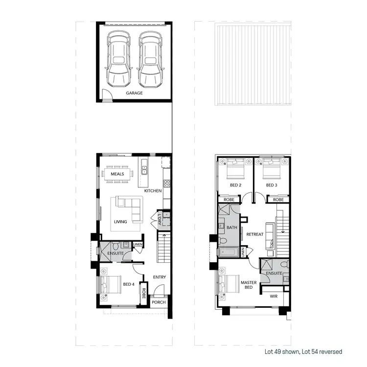 Floorplan of Homely townhouse listing, Lot 49 Wanderer Drive, Wollert VIC 3750