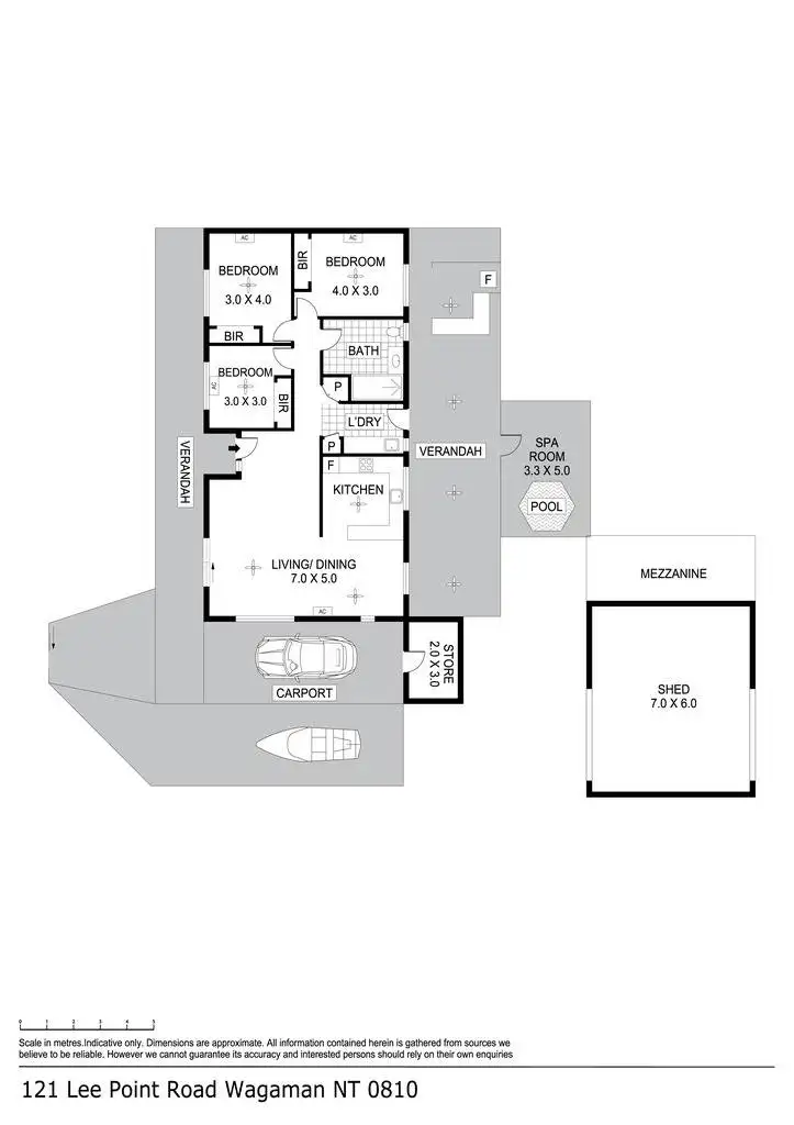 Floorplan of Homely house listing, 121 Lee Point Road, Wagaman NT 810