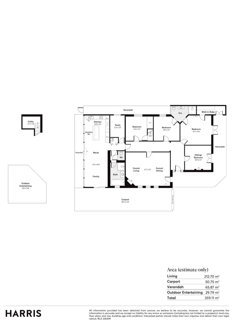 Floorplan of Homely house listing, 21 Jaffrey Street, Parkside SA 5063