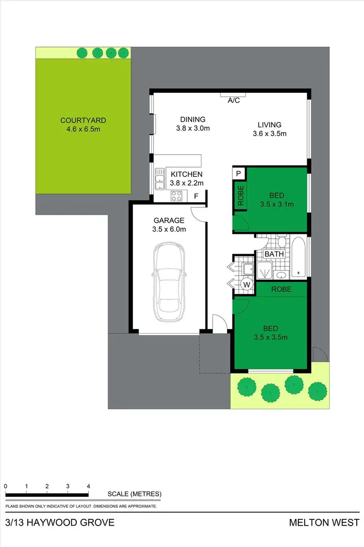Floorplan of Homely unit listing, 3/13 Haywood Grove, Harkness VIC 3337