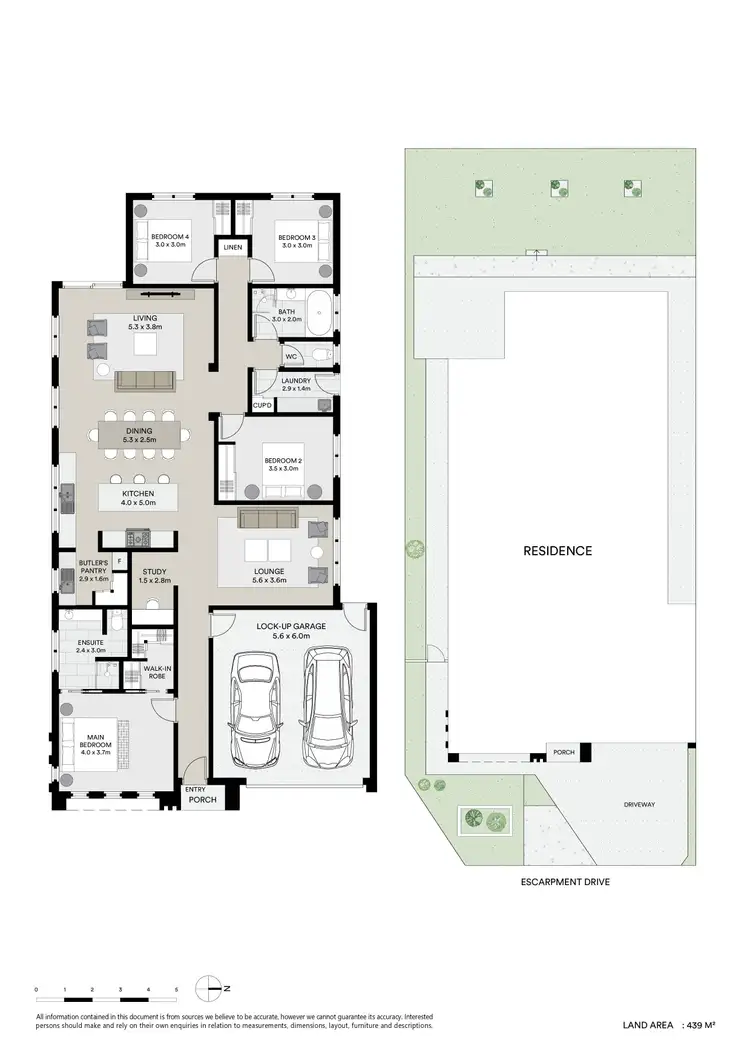 Floorplan of Homely house listing, 5 Escarpment Drive, Fyansford VIC 3218