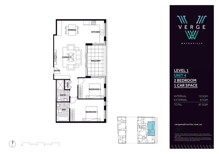 Floorplan of Homely apartment listing, 104/446-448 Bunnerong Road, Matraville NSW 2036
