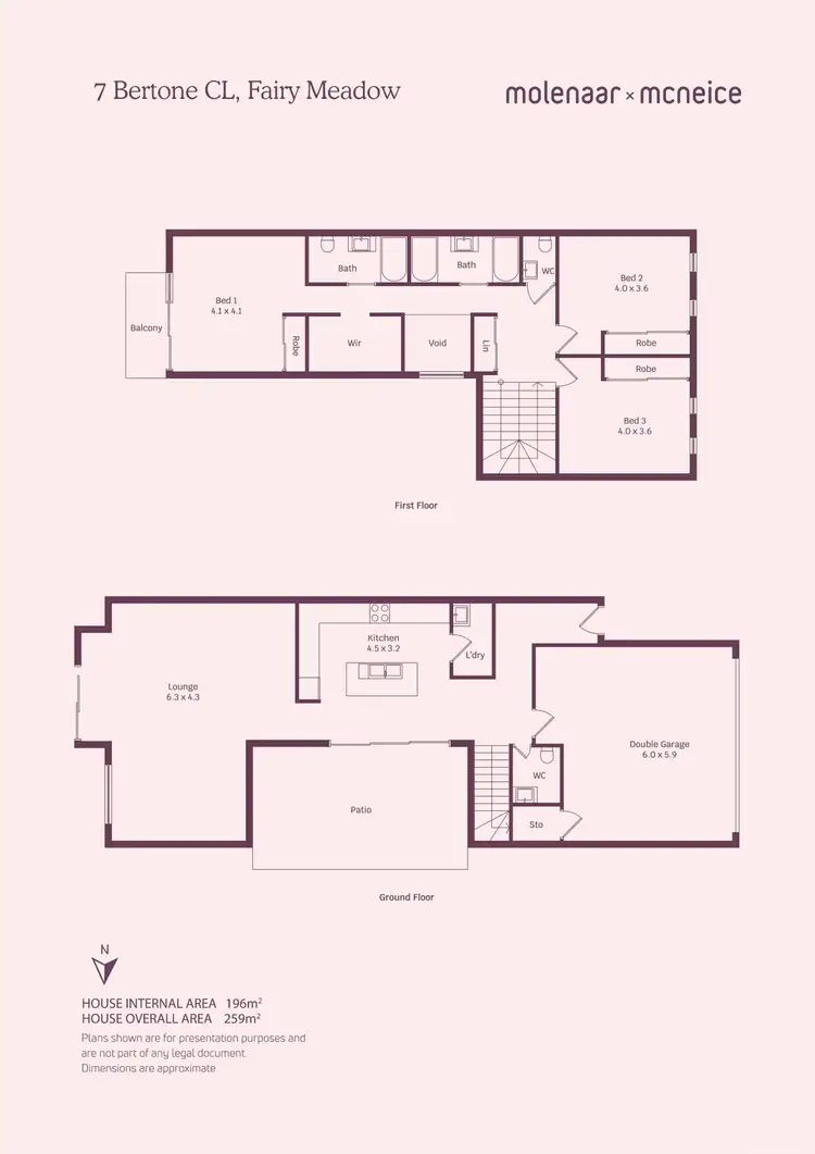 Floorplan of Homely house listing, 7 Bertone Close, Fairy Meadow NSW 2519